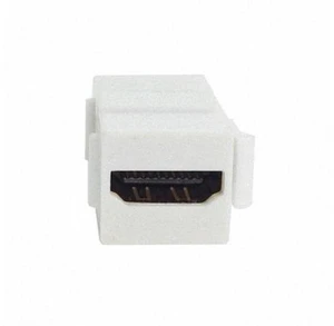 SM HDMI 1.4 Snap-in Female to Female F/F Keystone Jack Coupler Adapter for Wall Plate White SM HDMI 1.4 Snap-in Female to Female F/F Keystone Jack Coupler Adapter for Wall Plate White