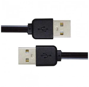 HKCY U2-028-BK-0.13M 13cm USB 2.0 Type-A Male to Type-A Male Male Data Flat Slim FPC Cable for FPVDiskPhone HKCY U2-028-BK-0.13M 13cm USB 2.0 Type-A Male to Type-A Male Male Data Flat Slim FPC Cable for FPVDiskPhone