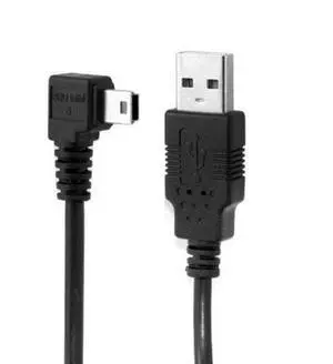 HKCY U2-057-RI-3.0M Mini USB B Type 5pin Male Right Angled 90 Degree to USB 2.0 Male Data Cable with Ferrite 3.0m HKCY U2-057-RI-3.0M Mini USB B Type 5pin Male Right Angled 90 Degree to USB 2.0 Male Data Cable with Ferrite 3.0m