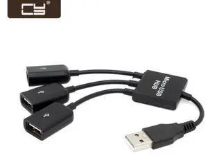 USB 2.0 to 3 Ports Hub Cable Bus power For Laptop Macbook Notebook PC & Mouse & Flash Disk U2-354 USB 2.0 to 3 Ports Hub Cable Bus power For Laptop Macbook Notebook PC & Mouse & Flash Disk U2-354