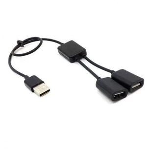 Black USB 2.0 Dual Ports Hub Cable Bus power For Laptop Macbook Notebook PC & Mouse & Flash Disk U2-325-BK Black USB 2.0 Dual Ports Hub Cable Bus power For Laptop Macbook Notebook PC & Mouse & Flash Disk U2-325-BK