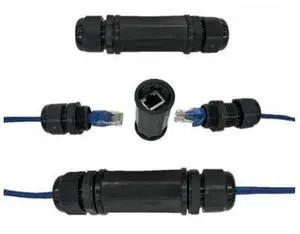 HKCY UT-012 Locking Waterproof CAT6 RJ45 Female to Female Lan Ethernet Network Extension Adapter Coupler HKCY UT-012 Locking Waterproof CAT6 RJ45 Female to Female Lan Ethernet Network Extension Adapter Coupler