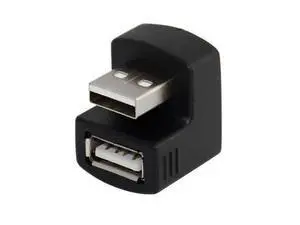 Up Angled USB 2.0 Adapter A Male to Female Extension 90 180 360 Degree Black U2-099-UP Up Angled USB 2.0 Adapter A Male to Female Extension 90 180 360 Degree Black U2-099-UP