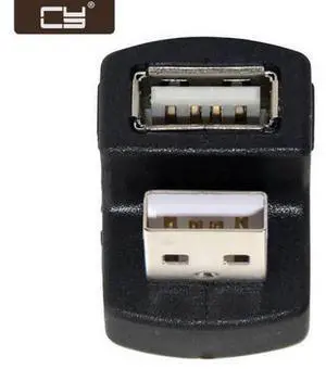 Down Angled USB 2.0 Adapter A Male to Female Extension 90 180 360 Degree Black U2-099-DN Down Angled USB 2.0 Adapter A Male to Female Extension 90 180 360 Degree Black U2-099-DN