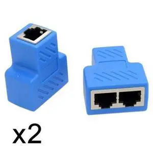 HKCY UT-014-2PCS 2pcs STP UTP Cat6 RJ45 8P8C Plug To Dual RJ45 Splitter Network Ethernet Switcher Adapter HKCY UT-014-2PCS 2pcs STP UTP Cat6 RJ45 8P8C Plug To Dual RJ45 Splitter Network Ethernet Switcher Adapter