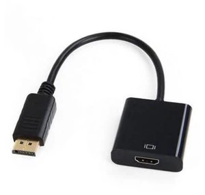 HKCY DP-006 20cm DP DisplayPort to HDMI Video Audio Converter Cable Black HKCY DP-006 20cm DP DisplayPort to HDMI Video Audio Converter Cable Black