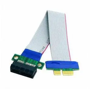 HKCY EP-051 PCI-E Express 1X Slot Riser Card Extender Extension Ribbon Flex Relocate Cable 20cm HKCY EP-051 PCI-E Express 1X Slot Riser Card Extender Extension Ribbon Flex Relocate Cable 20cm