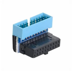 Up Angled USB 3.0 20Pin 19Pin Male to Female Extension Adapter 90 Degree for Motherboard Mainboard Up Angled USB 3.0 20Pin 19Pin Male to Female Extension Adapter 90 Degree for Motherboard Mainboard