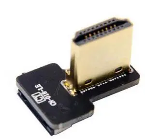 HKCY CN-018-LE CYFPV HDMI Type A Male Connector Left Angled 90 Degree for FPV HDTV Multicopter Aerial Photography HKCY CN-018-LE CYFPV HDMI Type A Male Connector Left Angled 90 Degree for FPV HDTV Multicopter Aerial Photography