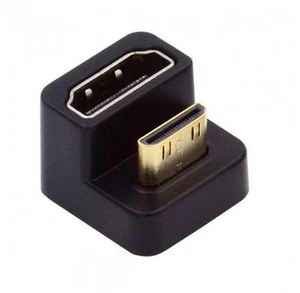 HKCY HD-001-UP 360 Degree Up Opposite U Shape Back Angled Mini HDMI 1.4 Male to HDMI Female Extension Adapter Converter HKCY HD-001-UP 360 Degree Up Opposite U Shape Back Angled Mini HDMI 1.4 Male to HDMI Female Extension Adapter Converter
