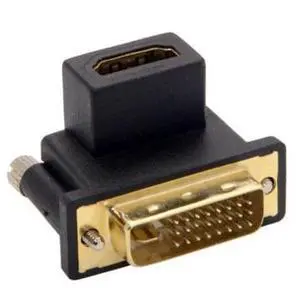 HKCY DB-041-UP 90 Degree Up Angled DVI Male to HDMI Female Adapter for ComputerHDTVGraphics Card HKCY DB-041-UP 90 Degree Up Angled DVI Male to HDMI Female Adapter for ComputerHDTVGraphics Card