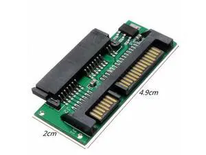1.8" Micro SATA SSD HDD Hard Disk Drive to 2.5" SATA Laptop Notebook Adapter PCB 1.8" Micro SATA SSD HDD Hard Disk Drive to 2.5" SATA Laptop Notebook Adapter PCB