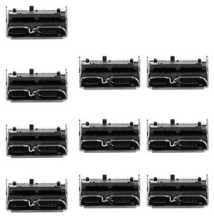 SM 10pcs Micro USB 3.0 10pin Female Socket Receptacle Board Mount SMT Type 5.2mm Height for Samsung Toshiba USB Hard Disk SM 10pcs Micro USB 3.0 10pin Female Socket Receptacle Board Mount SMT Type 5.2mm Height for Samsung Toshiba USB Hard Disk