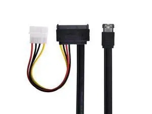 50cm eSATAp Power ESATA Combo to SATA 22pin IDE 4pin 5V 12V for 3.5" 2.5" Hard Disk Data Cable 50cm eSATAp Power ESATA Combo to SATA 22pin IDE 4pin 5V 12V for 3.5" 2.5" Hard Disk Data Cable