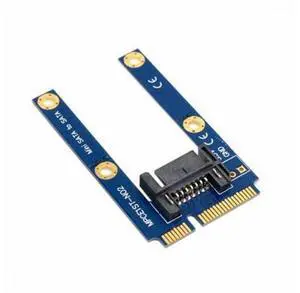 50mm Mini PCI-E mSATA SSD to Flat SATA 7pin Hard Disk Drive PCBA Extension Adapter 50mm Mini PCI-E mSATA SSD to Flat SATA 7pin Hard Disk Drive PCBA Extension Adapter