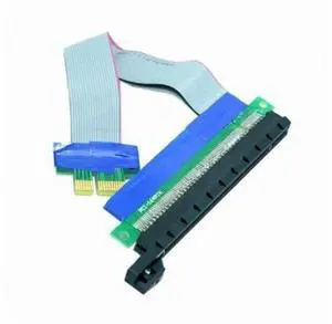 PCI-E Express 1x to 16x Extension Flex Cable Extender Converter Riser Card Adapter 20cm PCI-E Express 1x to 16x Extension Flex Cable Extender Converter Riser Card Adapter 20cm