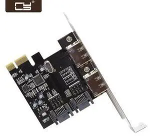 PCI-E To 4 Ports SATA 3.0 ESATA PCIE SATA3 6Gbps Expansion Card PCI-E Adapter SA-208 PCI-E To 4 Ports SATA 3.0 ESATA PCIE SATA3 6Gbps Expansion Card PCI-E Adapter SA-208