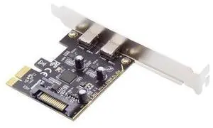 USB3.1 Gen1 5Gbps Dual Type-C USB-C Female to PCI-E Express 1x Card Adapter ASM1042 with Low Profile Bracket USB3.1 Gen1 5Gbps Dual Type-C USB-C Female to PCI-E Express 1x Card Adapter ASM1042 with Low Profile Bracket