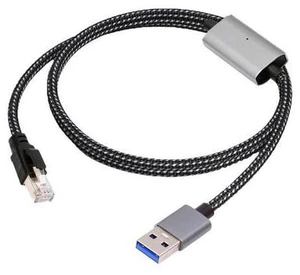 USB to Ethernet Cable USB3.0 Type-A to RJ45 Male Cord Directly Connected 1000Mbps Gigabit LAN Network Compatible with USB2.0 USB to Ethernet Cable USB3.0 Type-A to RJ45 Male Cord Directly Connected 1000Mbps Gigabit LAN Network Compatible with USB2.0