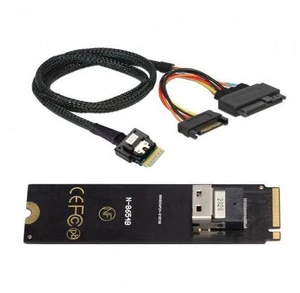 NGFF M-Key NVME to SFF-8654 Slimline SAS Card Adapter and U.2 U2 SFF-8639 NVME PCIe SSD Cable for Mainboard SSD NGFF M-Key NVME to SFF-8654 Slimline SAS Card Adapter and U.2 U2 SFF-8639 NVME PCIe SSD Cable for Mainboard SSD