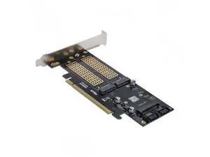 SM PCI Express PCI-E 3.0 & Dual SATA to NGFF NVME MSATA M-Key B/M-key SSD Card Adapter 3in1 SM PCI Express PCI-E 3.0 & Dual SATA to NGFF NVME MSATA M-Key B/M-key SSD Card Adapter 3in1
