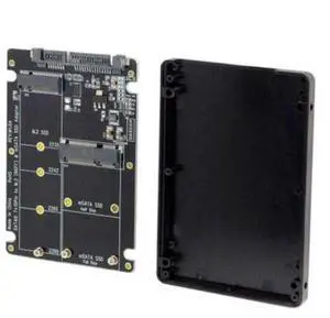 HKCY SA-115 2 in 1 Combo M.2 NGFF B-keymSATA SSD to SATA 3.0 Adapter Converter Case Enclosure HKCY SA-115 2 in 1 Combo M.2 NGFF B-keymSATA SSD to SATA 3.0 Adapter Converter Case Enclosure