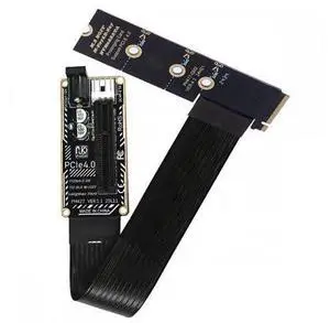 M.2 NGFF NVMe M-Key Right Angled Type 90 Degree to PCI-E X1 X4 X8 X16 Cable Graphics Card Extension Adapter PCI-Express for M2 2260 2280 M.2 NGFF NVMe M-Key Right Angled Type 90 Degree to PCI-E X1 X4 X8 X16 Cable Graphics Card Extension Adapter PCI-Express for M2 2260 2280
