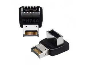 HKCY UC-059 2pcs Overmold USB 3.1 Front Panel Header Male to Female Type-E Motherboard Extension Data Adapter HKCY UC-059 2pcs Overmold USB 3.1 Front Panel Header Male to Female Type-E Motherboard Extension Data Adapter
