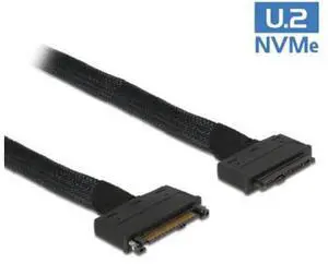 HKCY SF-105 U.2 U2 SFF-8639 NVME PCIe SSD Cable Male to Female Extension 50cm 68pin HKCY SF-105 U.2 U2 SFF-8639 NVME PCIe SSD Cable Male to Female Extension 50cm 68pin