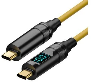 1.0M Smart LED Display USB-C USB4 Cable 20Gbps 100W 8K for Laptop Disk Phone Type-C Male to Male Cable Power & Data 1.0M Smart LED Display USB-C USB4 Cable 20Gbps 100W 8K for Laptop Disk Phone Type-C Male to Male Cable Power & Data