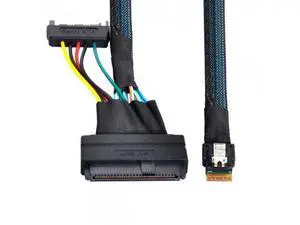 SM U.2 U2 SFF-8639 to Slimline SFF-8654 4i NVME PCIe SSD Cable for Mainboard SSD 750 p3600 p3700 M.2 SM U.2 U2 SFF-8639 to Slimline SFF-8654 4i NVME PCIe SSD Cable for Mainboard SSD 750 p3600 p3700 M.2