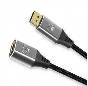 SM DisplayPort 1.4 8K 60hz Extension Cable Male to Female Ultra-HD UHD 4K 144hz DP to DP Cable 7680*4320 for Video PC Laptop TV SM DisplayPort 1.4 8K 60hz Extension Cable Male to Female Ultra-HD UHD 4K 144hz DP to DP Cable 7680*4320 for Video PC Laptop TV