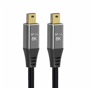Mini DisplayPort 1.4 8K 60hz Cable Ultra-HD UHD 4K 144hz Mini DP to MiniDP Cable 7680*4320 for Video PC Laptop TV Mini DisplayPort 1.4 8K 60hz Cable Ultra-HD UHD 4K 144hz Mini DP to MiniDP Cable 7680*4320 for Video PC Laptop TV