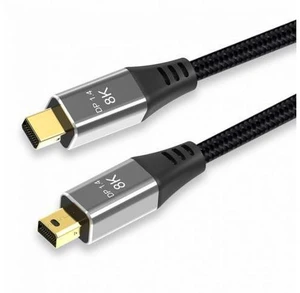 Mini DisplayPort 1.4 8K 60hz Cable Ultra-HD UHD 4K 144hz Mini DP to MiniDP Cable 7680*4320 for Video PC Laptop TV (200cm) Mini DisplayPort 1.4 8K 60hz Cable Ultra-HD UHD 4K 144hz Mini DP to MiniDP Cable 7680*4320 for Video PC Laptop TV (200cm)