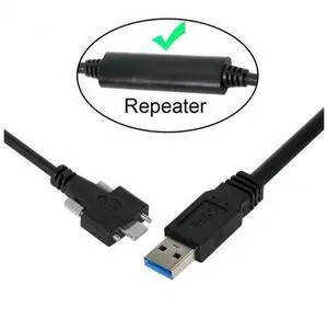 5 Meters USB 3.1 Type-C Dual Screws Locking to Standard USB3.0 Data Cable Mount Type for Camera Recorder 5 Meters USB 3.1 Type-C Dual Screws Locking to Standard USB3.0 Data Cable Mount Type for Camera Recorder