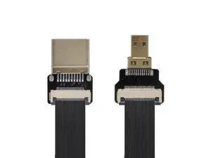 CYFPV 90 Degree Down Angled FPV Micro HDMI Male to HDMI Male FPC Flat Cable 20cm for FPV HDTV Multicopter Aerial Photography CYFPV 90 Degree Down Angled FPV Micro HDMI Male to HDMI Male FPC Flat Cable 20cm for FPV HDTV Multicopter Aerial Photography