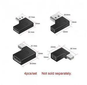 SM 4pcs/set Left Angled Mini DisplayPort 1.4 8K 60hz to DP Adapter Male Female Ultra-HD UHD for Video PC Laptop SM 4pcs/set Left Angled Mini DisplayPort 1.4 8K 60hz to DP Adapter Male Female Ultra-HD UHD for Video PC Laptop
