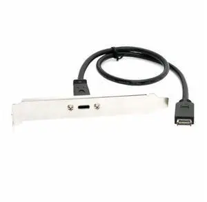 USB 3.1 Front Panel Header to Type-C USB-C Female Extension Cable 40cm with Panel Mount Screw USB 3.1 Front Panel Header to Type-C USB-C Female Extension Cable 40cm with Panel Mount Screw