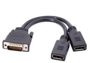 SM DMS-59Pin Male to Dual DP Displayport Female Splitter Extension Cable for PC Graphics Card SM DMS-59Pin Male to Dual DP Displayport Female Splitter Extension Cable for PC Graphics Card