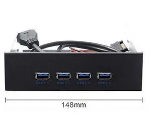 SM USB 3.0 HUB 4 Ports Front Panel to Motherboard 20Pin Connector Cable for 5.25" CD-ROM Bay SM USB 3.0 HUB 4 Ports Front Panel to Motherboard 20Pin Connector Cable for 5.25" CD-ROM Bay