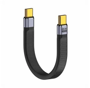 240W Type-C USB-C Male to Male USB4 40Gbps 100W 8K Flat Slim FPC Data Cable for Laptop Phone 13cm 240W Type-C USB-C Male to Male USB4 40Gbps 100W 8K Flat Slim FPC Data Cable for Laptop Phone 13cm