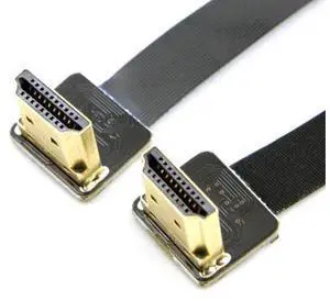 CYFPV Dual 90 Degree Up Angled HDMI Type A Male to Male HDTV FPC Flat Cable for FPV HDTV Multicopter Aerial Photography CYFPV Dual 90 Degree Up Angled HDMI Type A Male to Male HDTV FPC Flat Cable for FPV HDTV Multicopter Aerial Photography