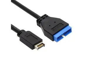 HKCY UC-052 USB 3.1 Front Panel Header to USB 3.0 20Pin Header Extension Cable 20cm for ASUS Motherboard HKCY UC-052 USB 3.1 Front Panel Header to USB 3.0 20Pin Header Extension Cable 20cm for ASUS Motherboard