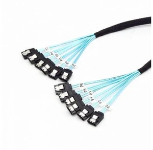 Internal 6 SATA 7pin to 6 SATA 7pin Target SSD Hard Disk 6Gbps Data Server Raid Cable Internal 6 SATA 7pin to 6 SATA 7pin Target SSD Hard Disk 6Gbps Data Server Raid Cable