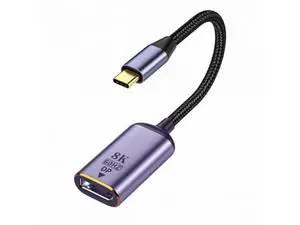 USB4 Type-C USB-C Source to Displayport DP Female Cable Display 8K 60HZ UHD 4K Monitor Displays USB4 Type-C USB-C Source to Displayport DP Female Cable Display 8K 60HZ UHD 4K Monitor Displays