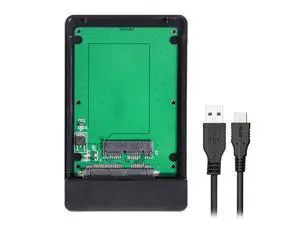 HKCY UC-120 USB 3.1 Type-C USB-C to 1.8 inch Micro SATA 16pin 7+9 SSD to External Hard disk Enclosure HKCY UC-120 USB 3.1 Type-C USB-C to 1.8 inch Micro SATA 16pin 7+9 SSD to External Hard disk Enclosure