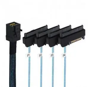 SM Internal Mini SAS SFF-8643 Host to 4 SAS 29Pin SFF-8482 Target Disk 6Gbps Data Server Raid Cable SM Internal Mini SAS SFF-8643 Host to 4 SAS 29Pin SFF-8482 Target Disk 6Gbps Data Server Raid Cable