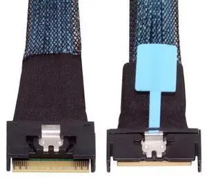 PCI-E 5.0 Mini Cool Edge IO MCIO PCI-E 8i 74Pin Male to Slimline SFF-8654 SAS 4.0 74Pin Male Extender Cable 50cm PCI-E 5.0 Mini Cool Edge IO MCIO PCI-E 8i 74Pin Male to Slimline SFF-8654 SAS 4.0 74Pin Male Extender Cable 50cm