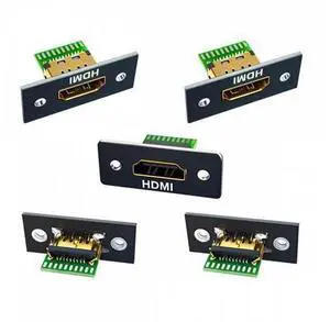 5pcs/set DIY OEM HDMI 8K Type-A Female Socket Connector Receptacle with Panel Mount Solder Type 5pcs/set DIY OEM HDMI 8K Type-A Female Socket Connector Receptacle with Panel Mount Solder Type