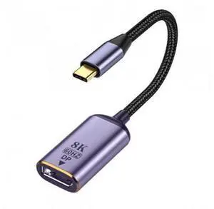HKCY UC-006-D8K USB4 USB-C Type-C Source to Displayport DP Female Cable Display 8K 60HZ UHD 4K Monitor Displays HKCY UC-006-D8K USB4 USB-C Type-C Source to Displayport DP Female Cable Display 8K 60HZ UHD 4K Monitor Displays